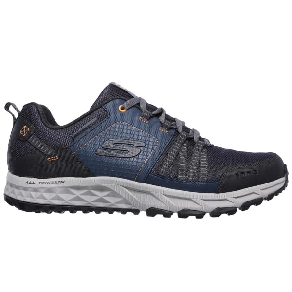 SKECHERS Men's Escape Plan Trail Shoes, Navy/Orange - Image 2