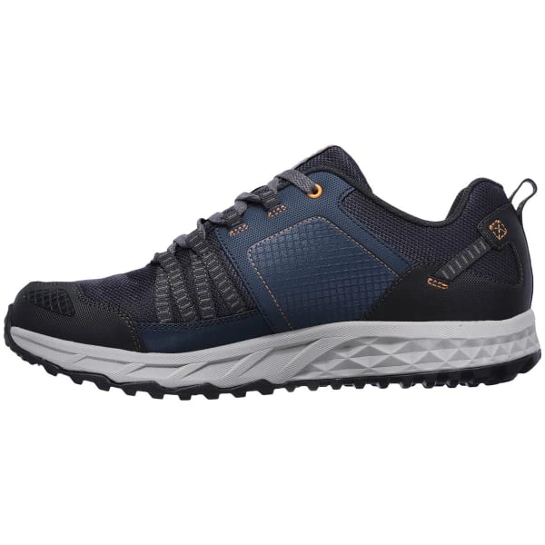 SKECHERS Men's Escape Plan Trail Shoes, Navy/Orange - Image 3