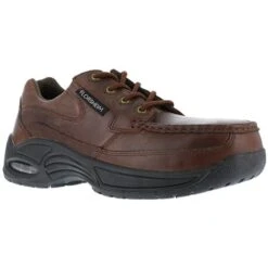 FLORSHEIM WORK Women's Polaris Composite Toe SR Supreme Canoe Moc Toe Eurocasual Shoe, Copper
