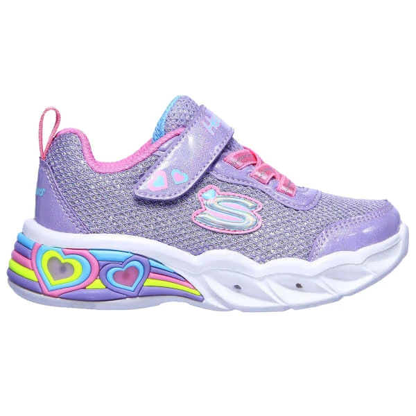 SKECHERS Infant/Toddler Girls' Sport Lighted - Sweetheart Lights Sneaker - Image 2