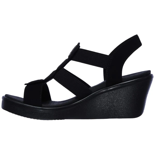 SKECHERS Women's Rumble On Camp Glam Wedge Sandal - Image 3