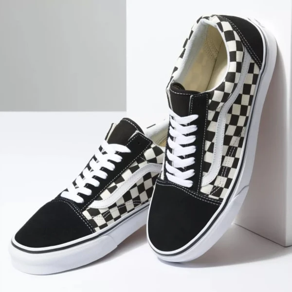 VANS Men's Primary Check Old Skool Shoes - Image 7