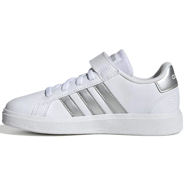 ADIDAS Girls' Grand Court Leather 2.0 Sneakers - Image 2