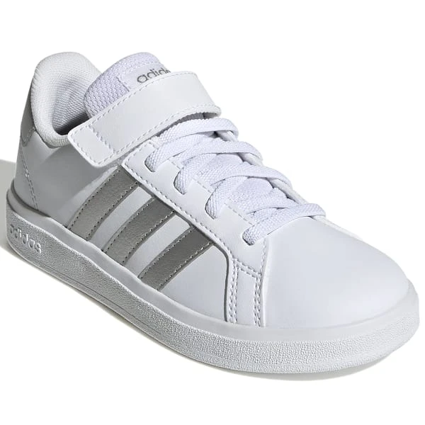 ADIDAS Girls' Grand Court Leather 2.0 Sneakers - Image 3
