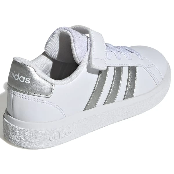 ADIDAS Girls' Grand Court Leather 2.0 Sneakers - Image 4