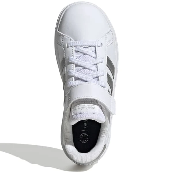 ADIDAS Girls' Grand Court Leather 2.0 Sneakers - Image 5